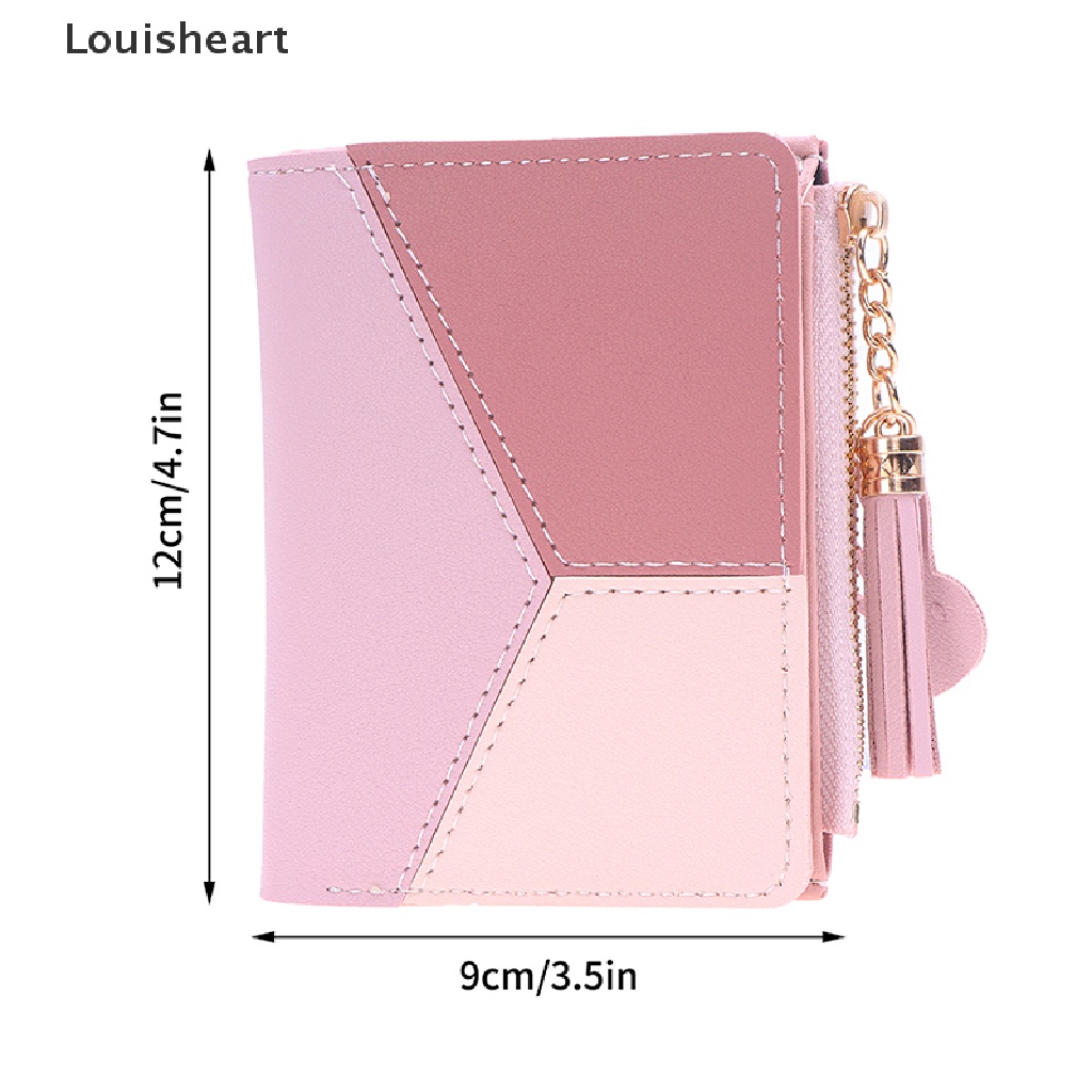 1 Ví Nữ Louisheart 2023 Dáng Ngắn Có Khóa Kéo Thời Trang
