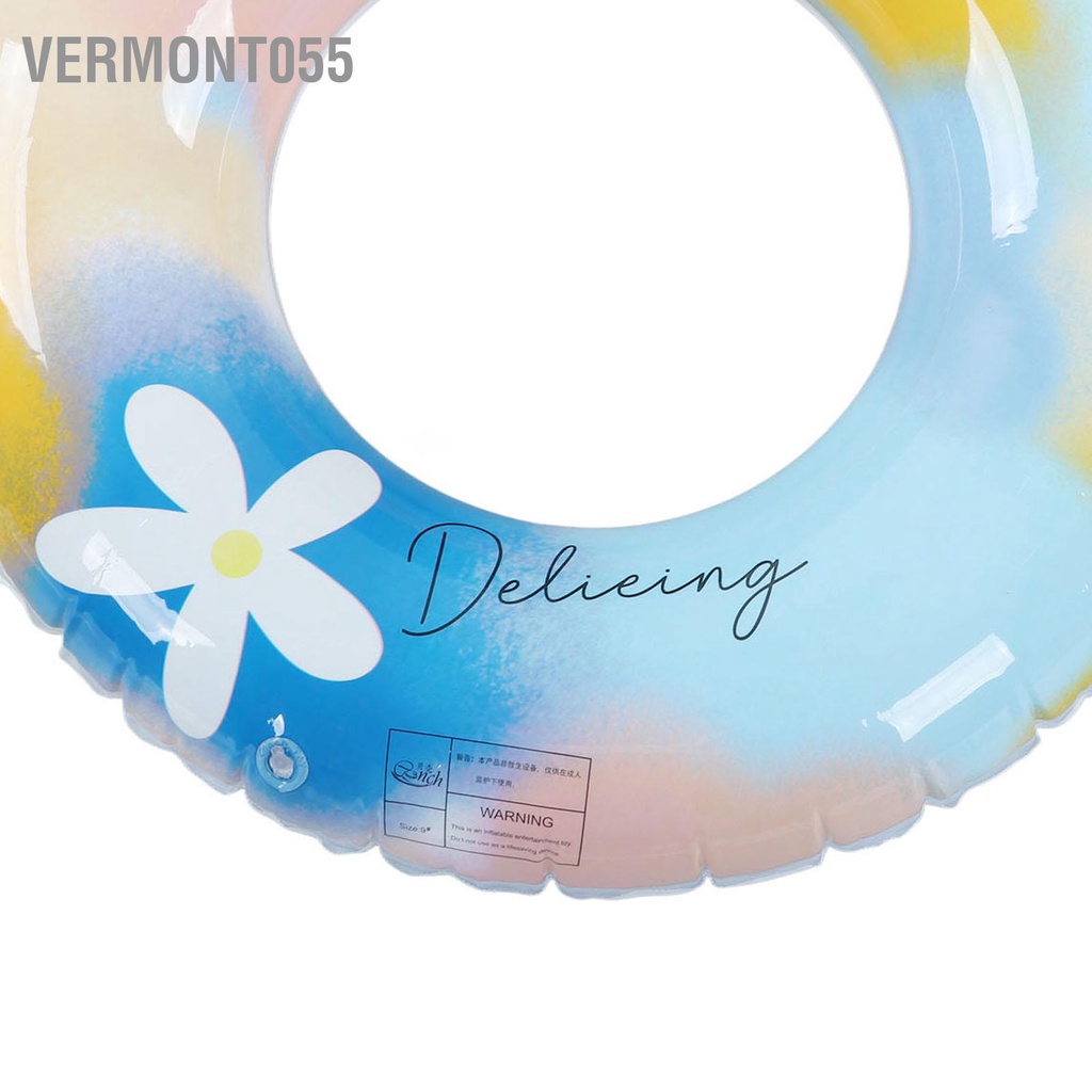 Phao Bơi Bơm Hơi Bằng PVC Họa Tiết Hoa Nhiều Màu Sắc