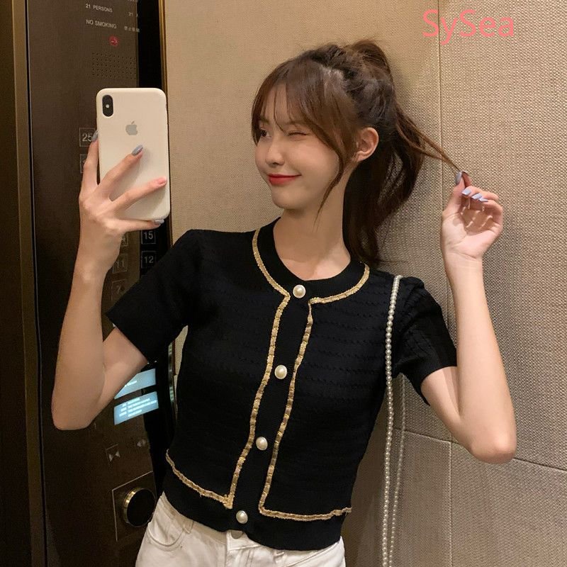 Áo Khoác Cardigan Dệt Kim Thanh Lịch Thời Trang Mùa Hè Cho Nữ