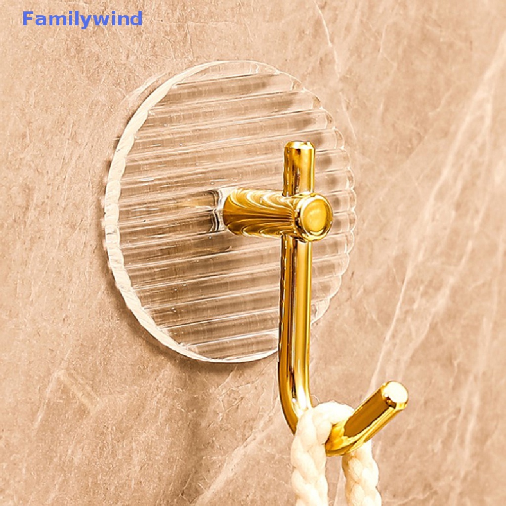 1 Móc Treo Chìa Khóa / Khăn Tắm Dán Tường Bằng Acrylic Không Đục Lỗ