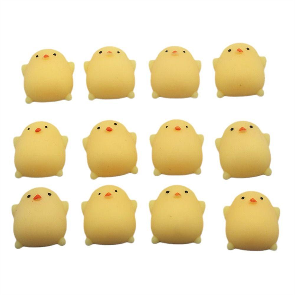 Set 6 Đồ Chơi Bóp Hình Chú Gà Con Đáng Yêu