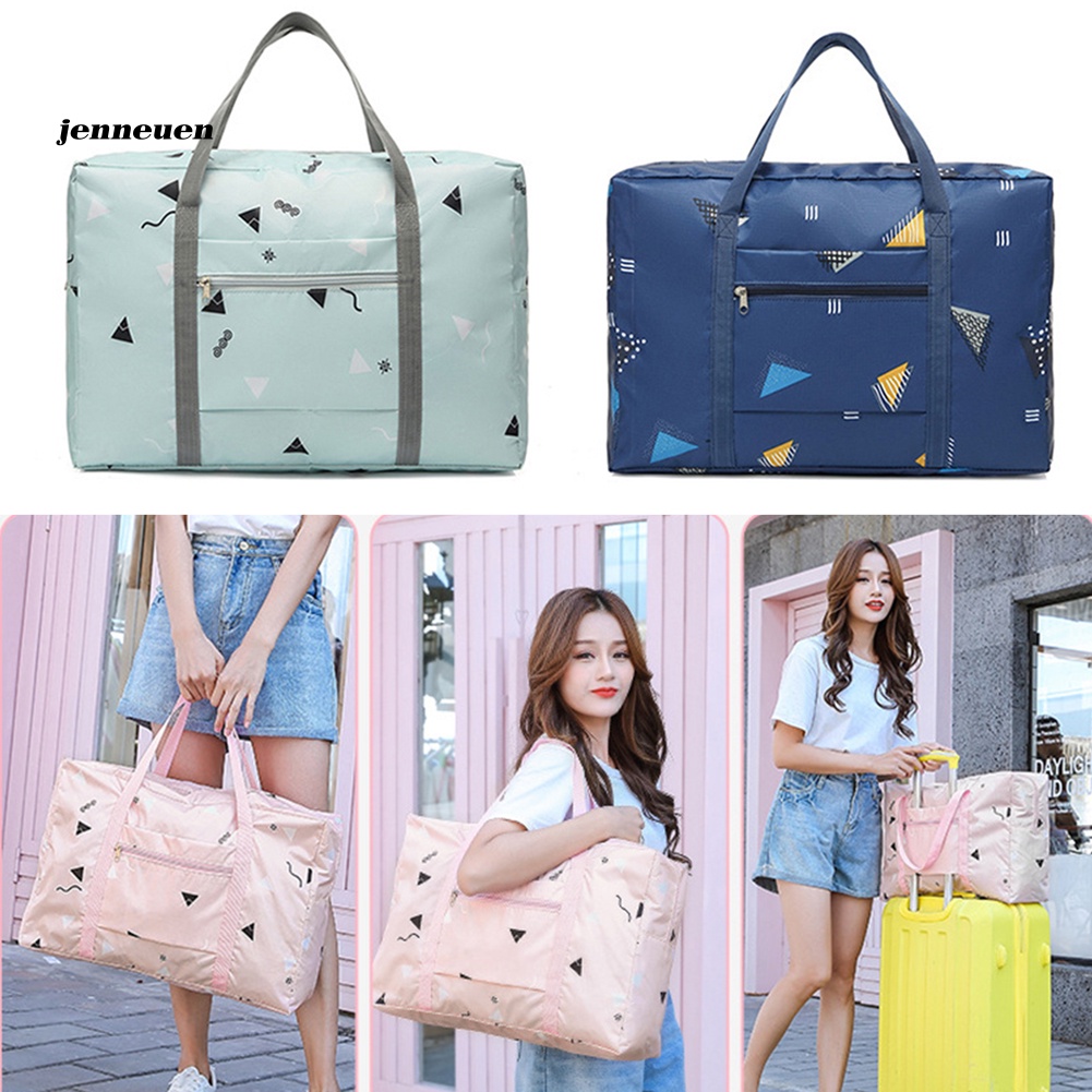 Túi Đựng Hành Lý Du Lịch Chống Thấm Nước Có Khóa Kéo Gấp Gọn Tiện Dụng