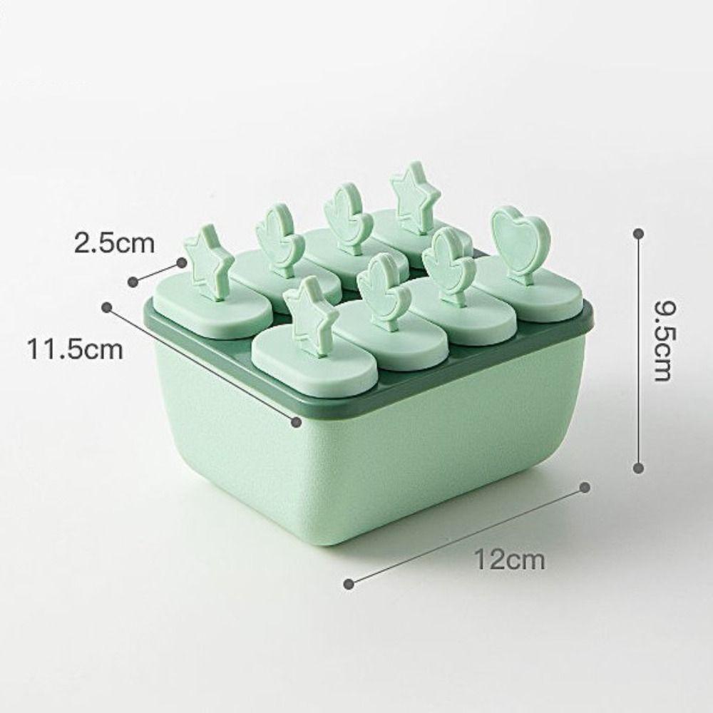 BORAG Khuôn Làm Kem Que Kèm Nắp Đậy Tiện Dụng Cho Gia Đình
