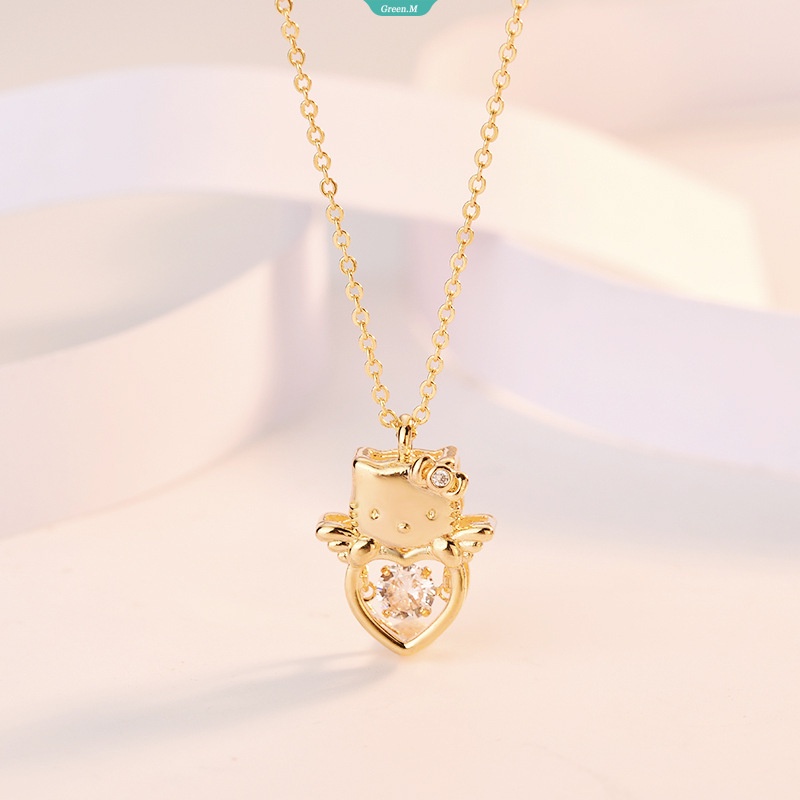 Dây Chuyền Mặt Mèo Hello Kitty Dễ Thương Thời Trang Cao Cấp Làm Quà Tặng Sinh Nhật Cho Bạn Gái [GM]