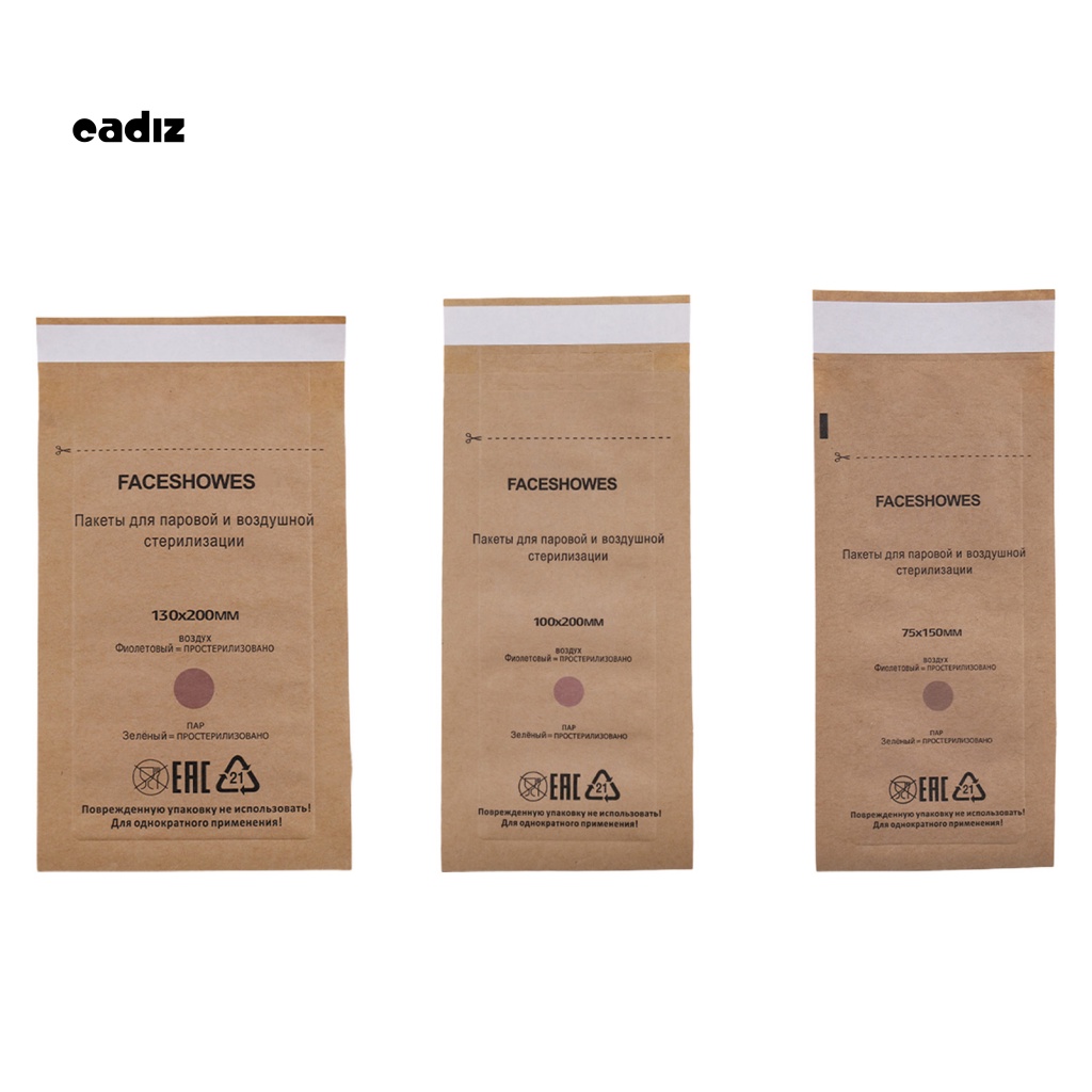 Set 100 Túi Giấy Khử Trùng Một Lần Tiện Dụng