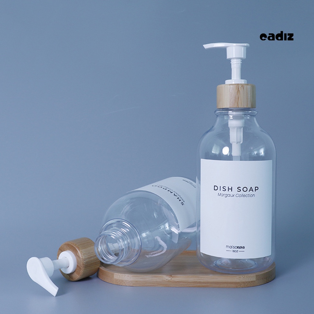 Bình Nhựa Trong Suốt 500ml Đựng Xà Phòng Dạng Nhấn Tiện Dụng