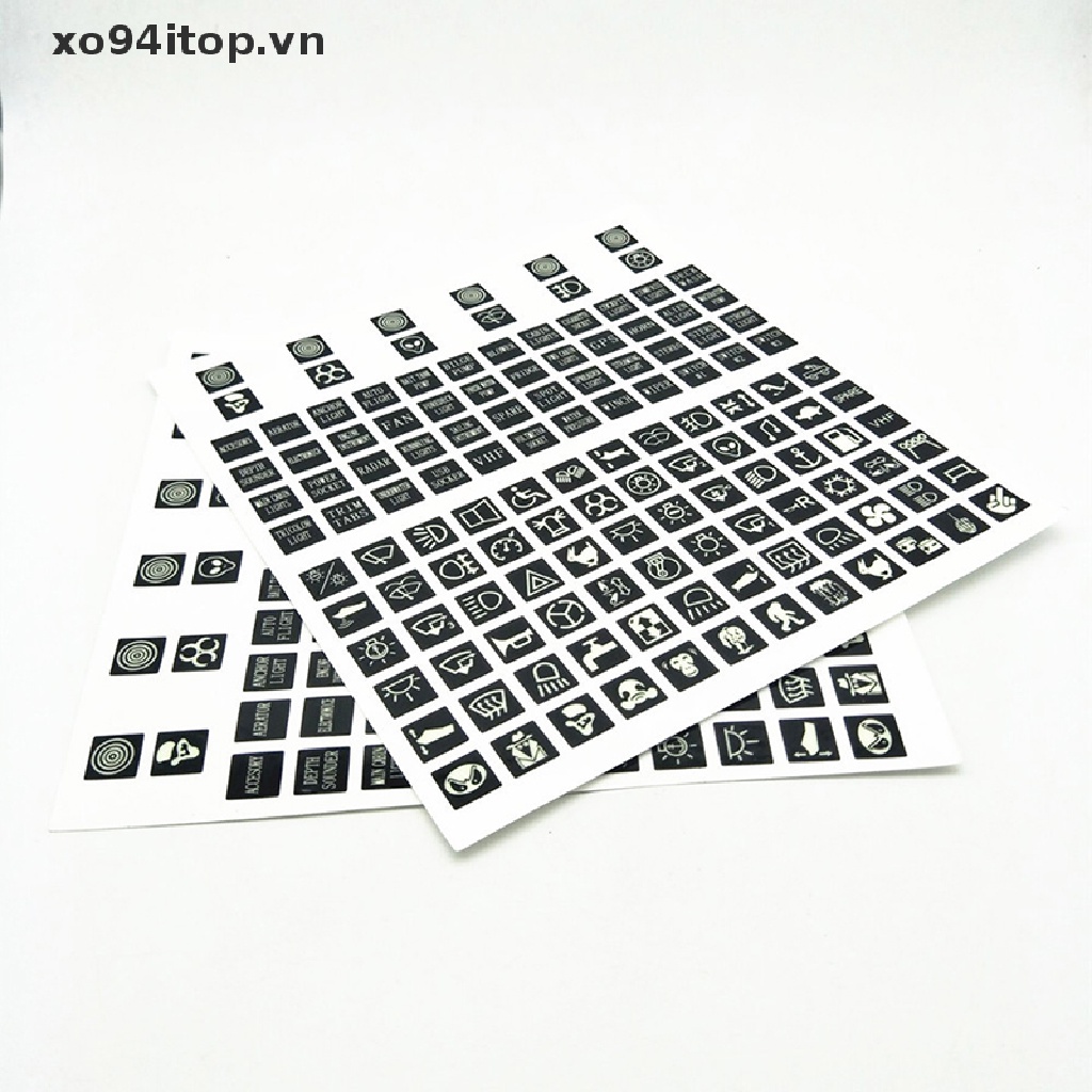 Nhãn Dán PVC Màu Dạ Quang Trang Trí Công Tắc Bật / Tắc Khởi Động Xe Hơi / Xe Tải