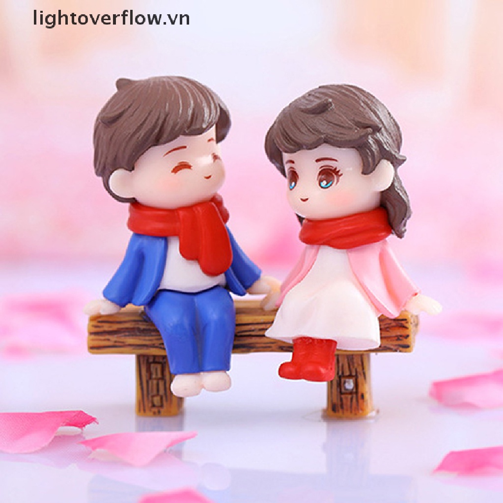 1 Cặp Mô Hình Cặp Đôi Khăn Choàng Mini Dùng Trang Trí Tiểu Cảnh DIY