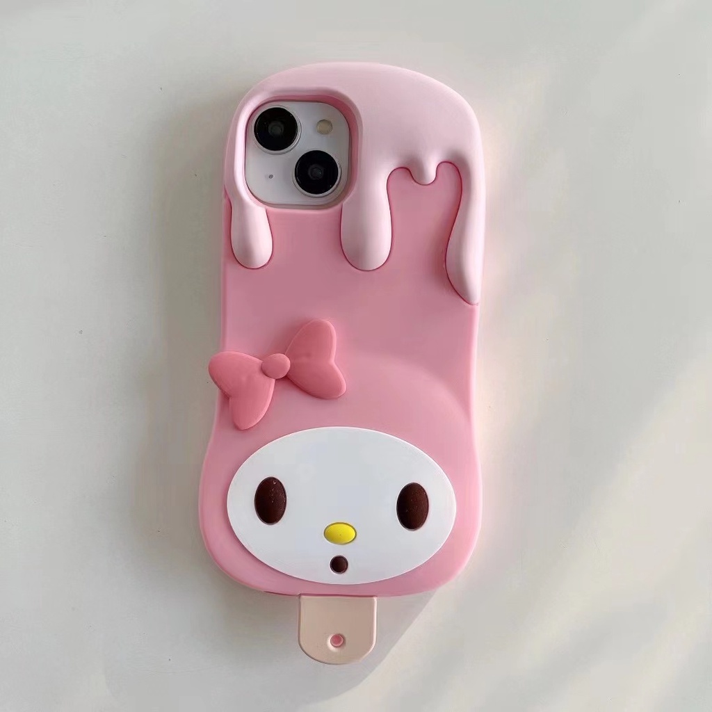 Ốp Điện Thoại Silicon TPU Mềm Hình Que Kem Sanrio 3D Cho iPhone 14 13 12 11 Pro Max XR X / Xs 7 8 Plus