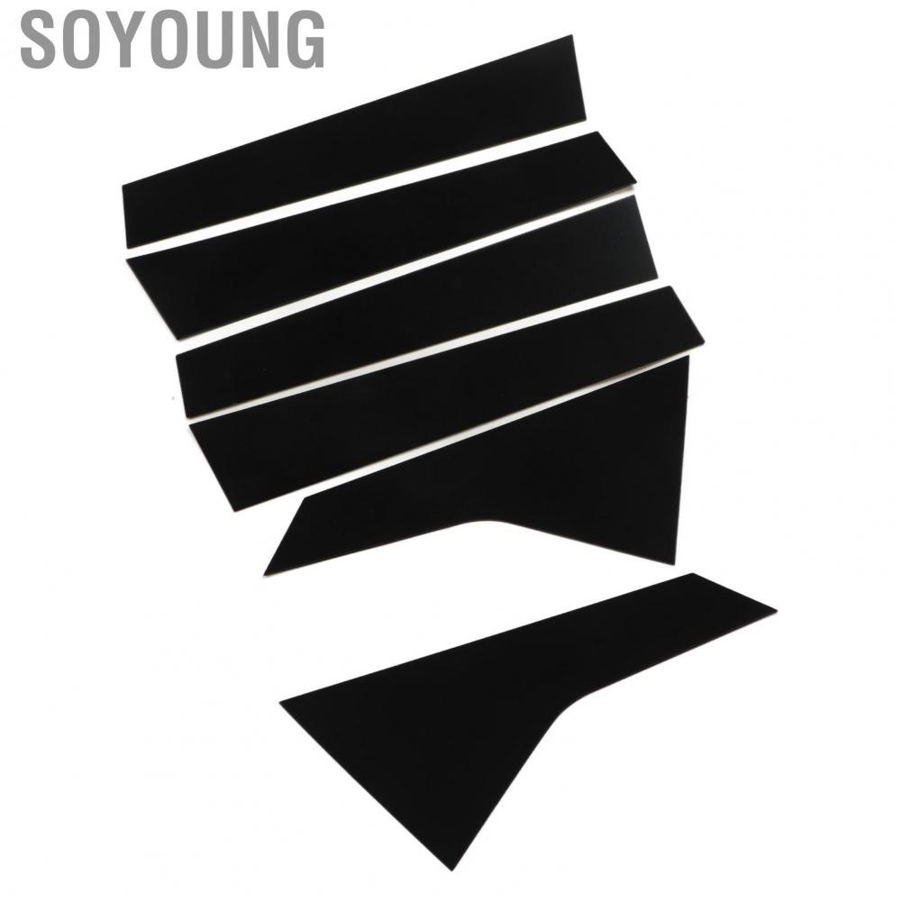 Soyoung Car Window Strip Sticker  Scratch Resistant Trim Firm Lightweight for Civic