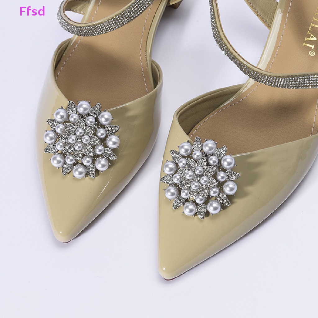 1 Cặp Kẹp Đính Đá Trang Trí Giày Cao Gót Cho Cô Dâu