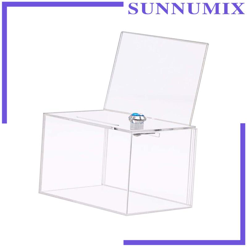 Hộp Sưu Tập Nhận Thức Bằng Acrylic Trong Suốt Có Khóa