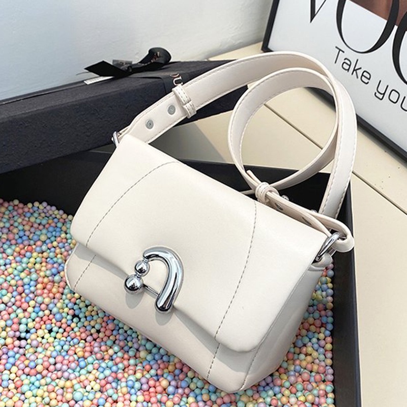 Ielgy Túi Đeo Vai / Đeo Chéo Hình Vuông Có Khóa Cài Chất Lượng Cao Thiết Kế Di Động Cho Nữ