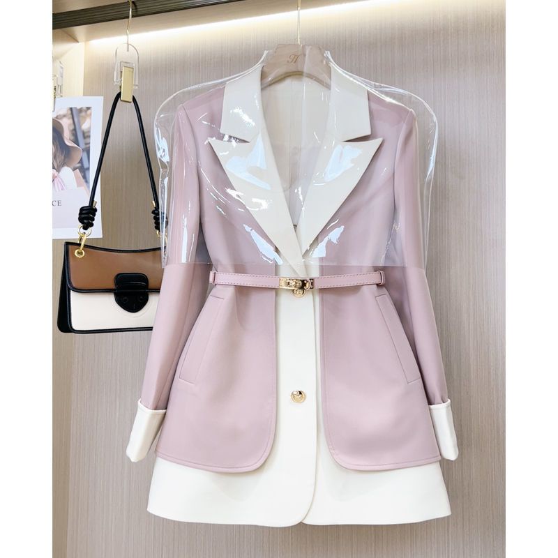 Áo Khoác Suit Thời Trang Pháp 2023 Phối Màu Tương Phản