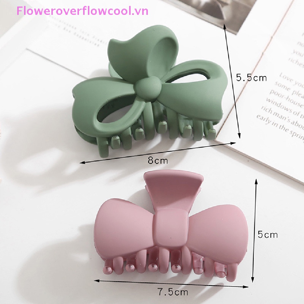 Fofc Kẹp Tóc Càng Cua Bằng Acrylic Nhám Thanh Lịch Phong Cách Hàn Quốc
