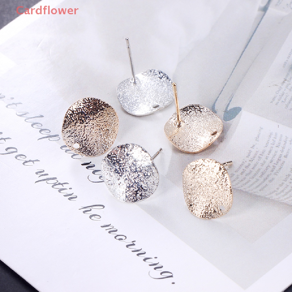 Bộ 10 Khuyên Tai Tròn 12mm Bằng Hợp Kim Kẽm Tự Làm Trang Sức Mới