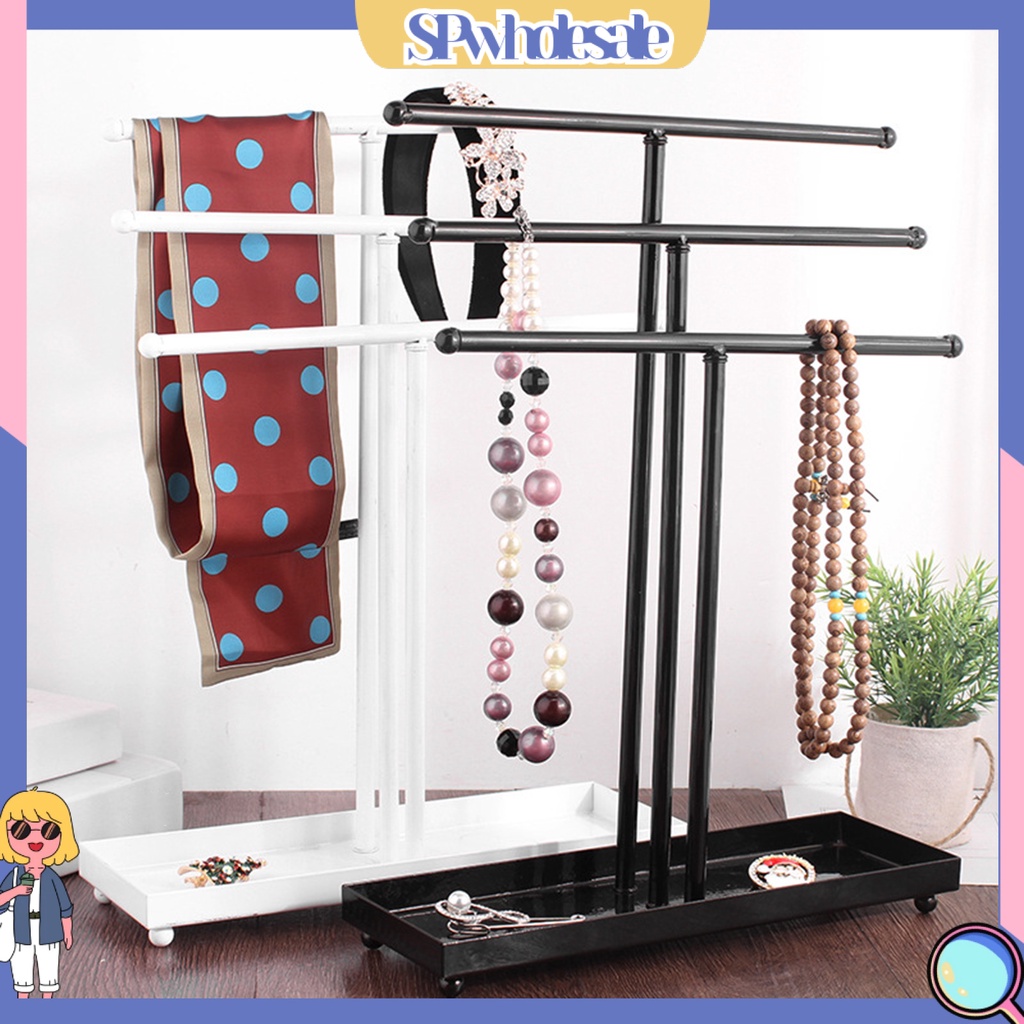 <SPwholesale> Giá Đỡ Trưng Bày Trang Sức Hình Chữ T Nhiều Tầng Dễ Lắp Ráp Tiết Kiệm Không Gian