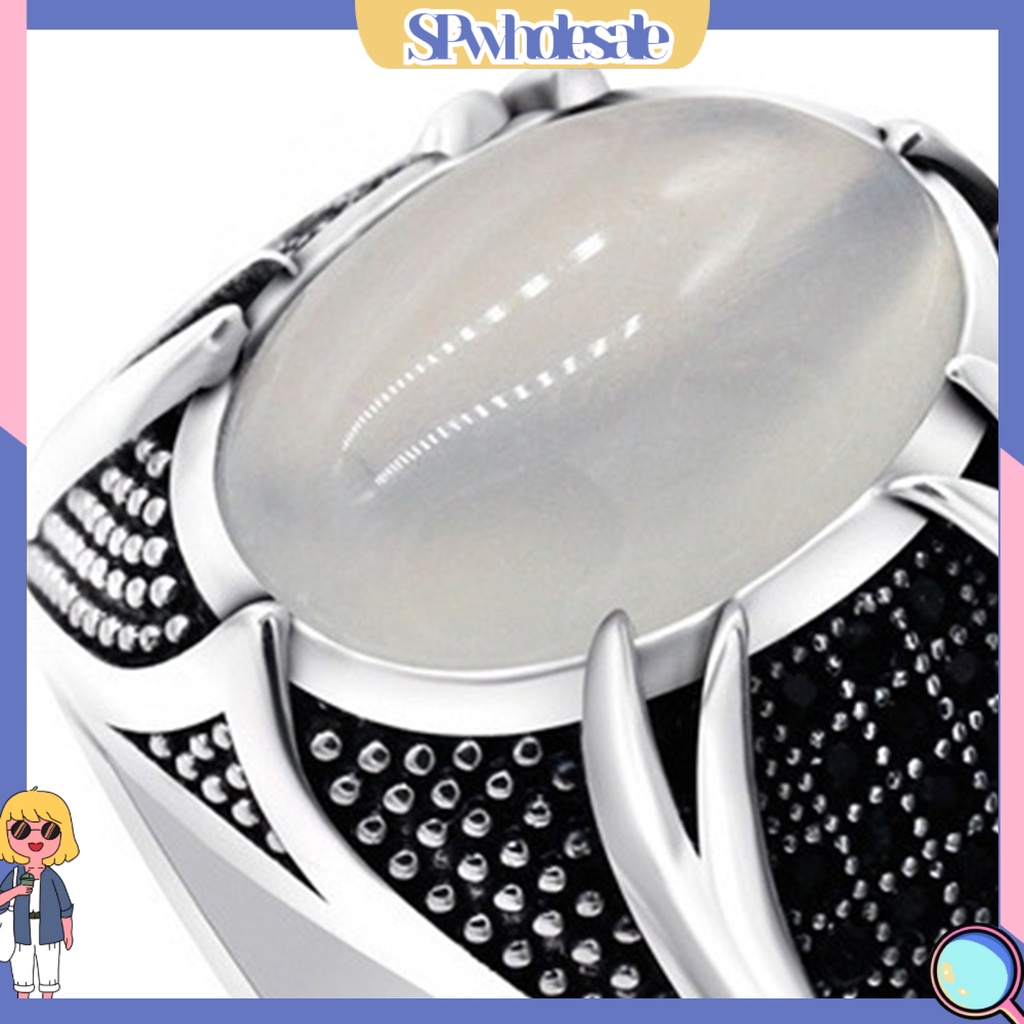 <SPwholesale> Nhẫn Đính Hôn Hợp Kim Tinh Tế Thân Thiện Với Da Retro Đơn Giản Cho Nam