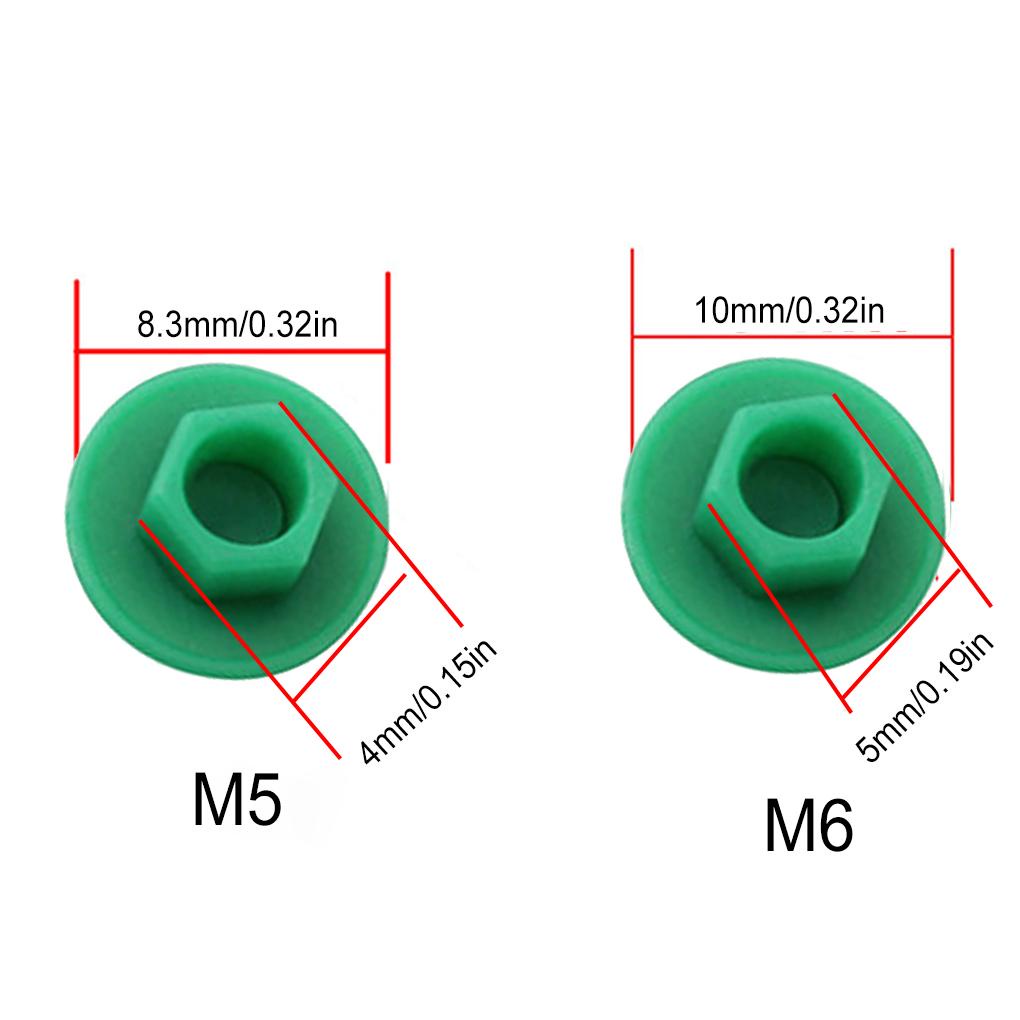 Bộ 10 Ốc Vít Lục Giác Bằng Nhựa Chống Bụi Màu Xanh Dương M5 Cho Xe Đạp