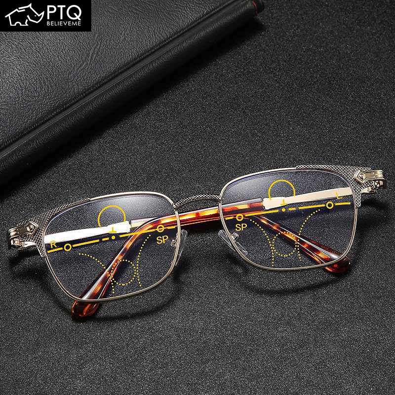 Kính Đọc Sách PTQ Độ Phân Giải Cao Chống Ánh Sáng Xanh Dành Cho Nam Nữ