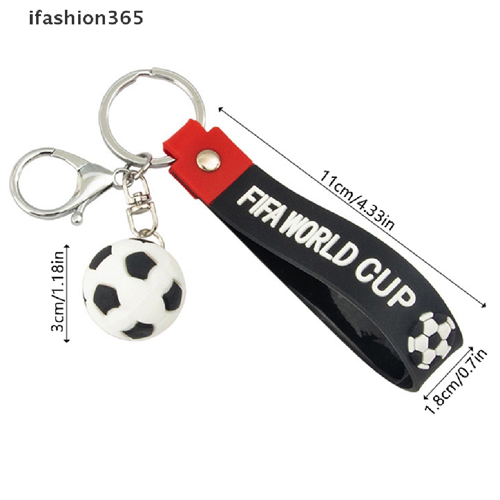 Móc Khóa Hình Quả Bóng Đá Kèm Quạt Nhỏ Xinh Thời Trang ifashion365