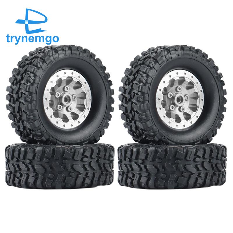 Set 4 Bánh Xe Cao Su Cho Xe Điều Khiển Từ Xa WPL C14 C24 B14 B24 B36 MN D90 MN99S