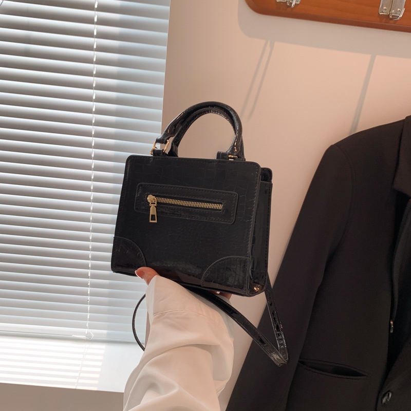 Túi Đeo Chéo Vuông Nhỏ Bằng Da Họa Tiết Vân Đá Thời Trang 2023 Cho Nữ