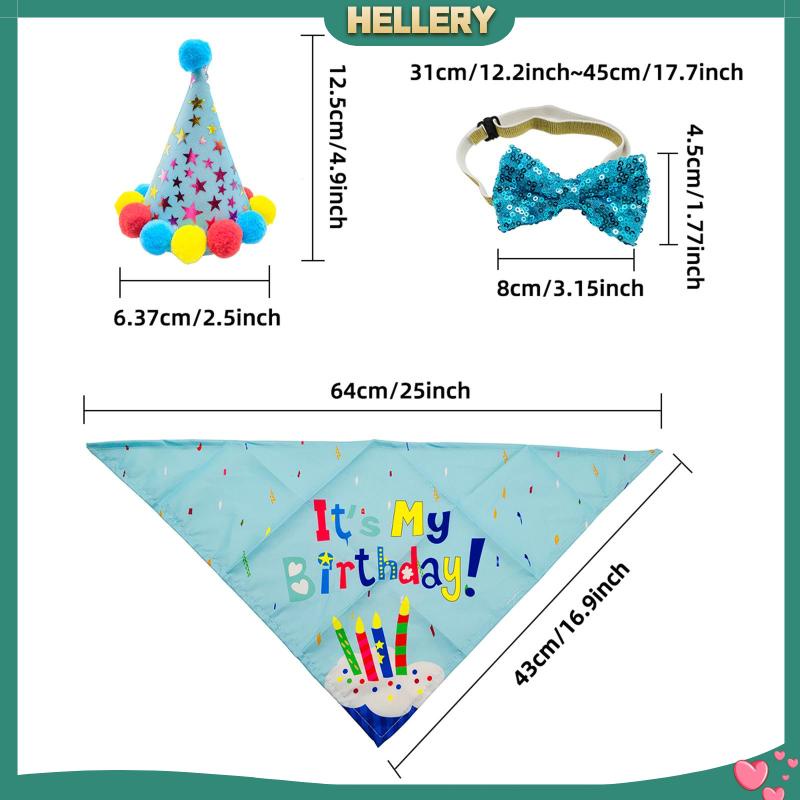 Bộ Trang Phục Sinh Nhật Đính Nơ Xinh Xắn Cho Cún Cưng