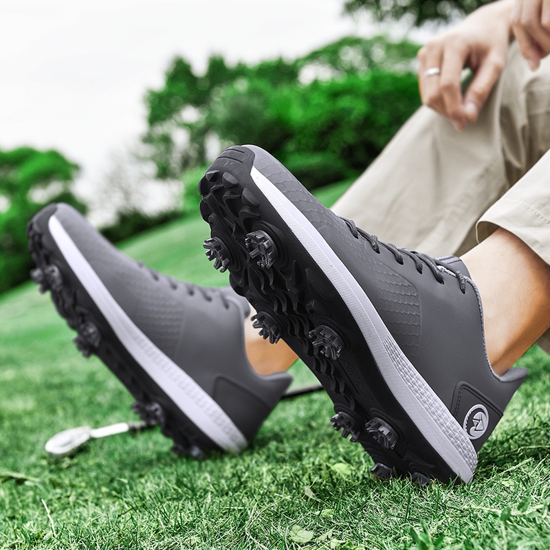 Giày Thể Thao Đánh Golf Chống Trượt Chống Thấm Nước Cỡ Lớn Phong Cách Mới Cho Nam