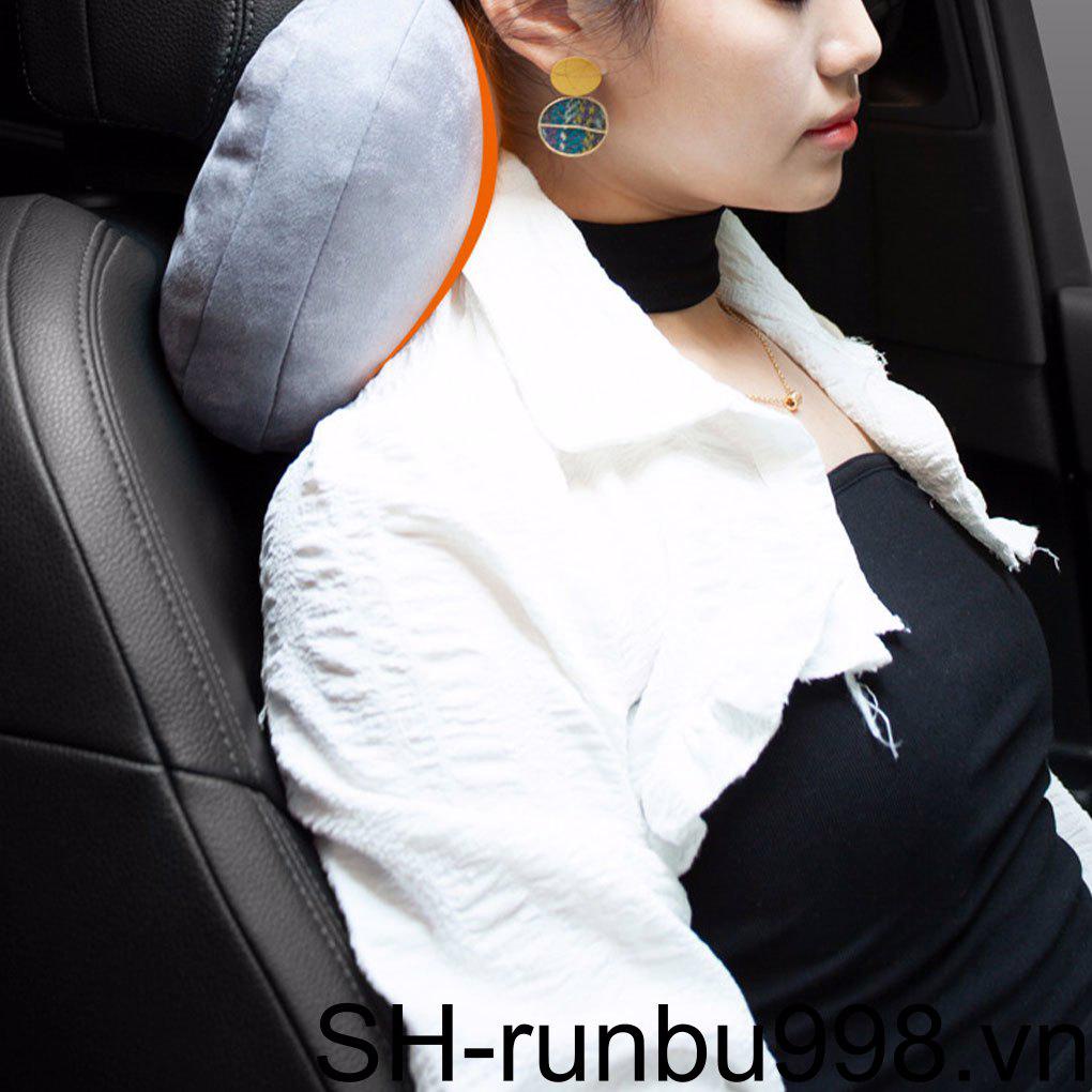 Gối Tựa Đầu Xe Hơi Hình Chữ S Màu Sắc Trơn Có Thể Giặt Lại Tiện Dụng