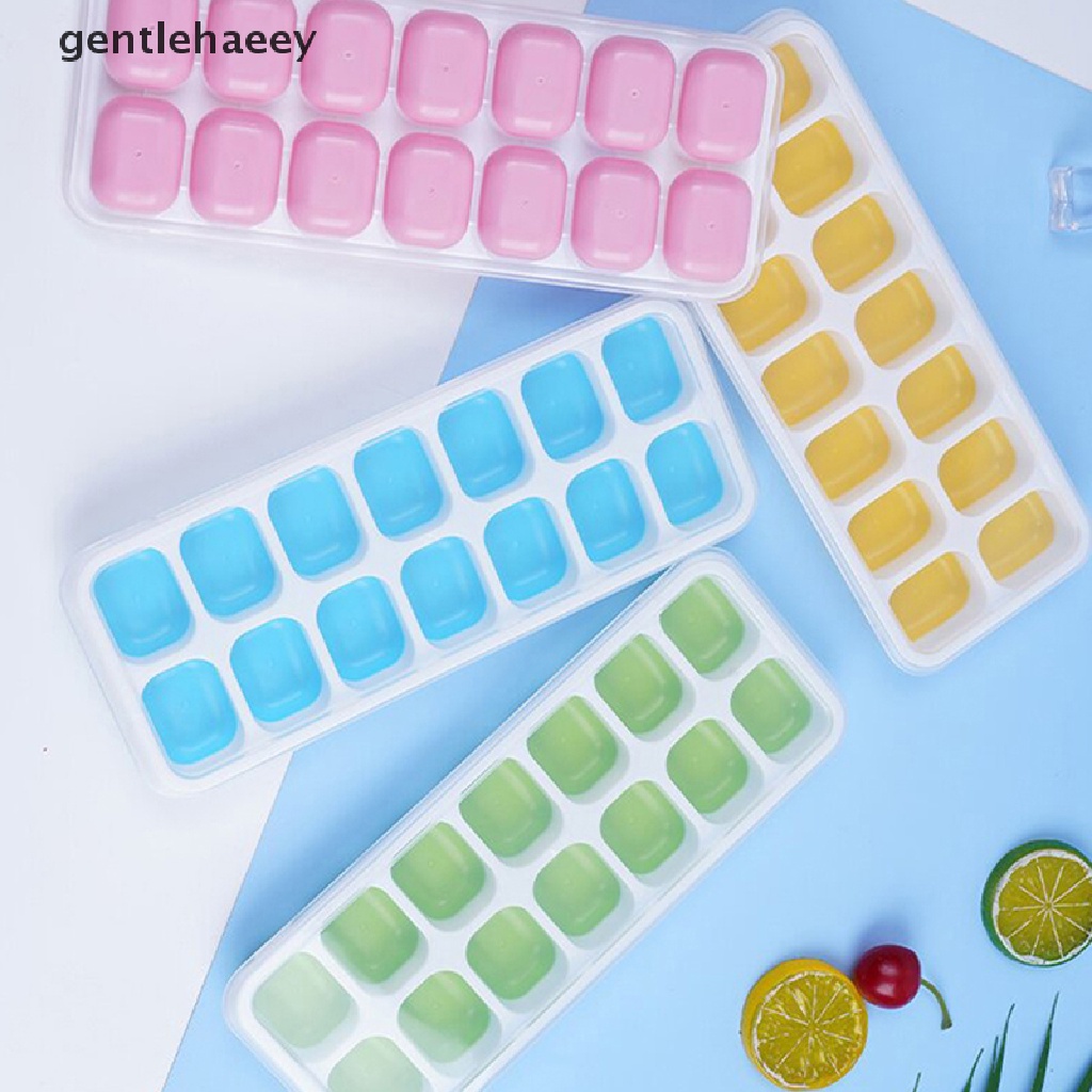 1 Khuôn Silicon Làm Đá 14 Ô Vuông DIY