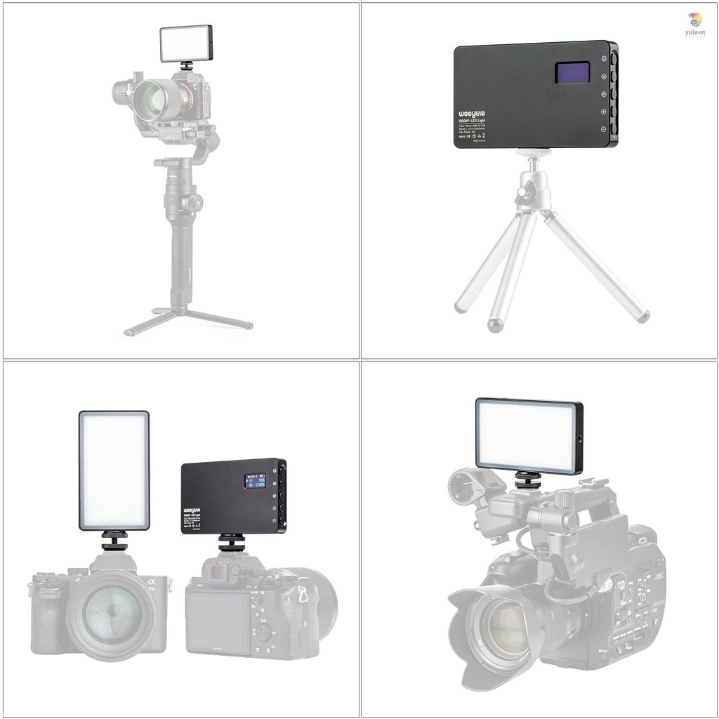 Đèn LED Video RGB Weeylite RB08P 2500K-8500K CRI 95 + 8W Tích Hợp Pin 3000mAh Nhiều Màu Sắc Dùng Chụp Ảnh Sáng Tạo