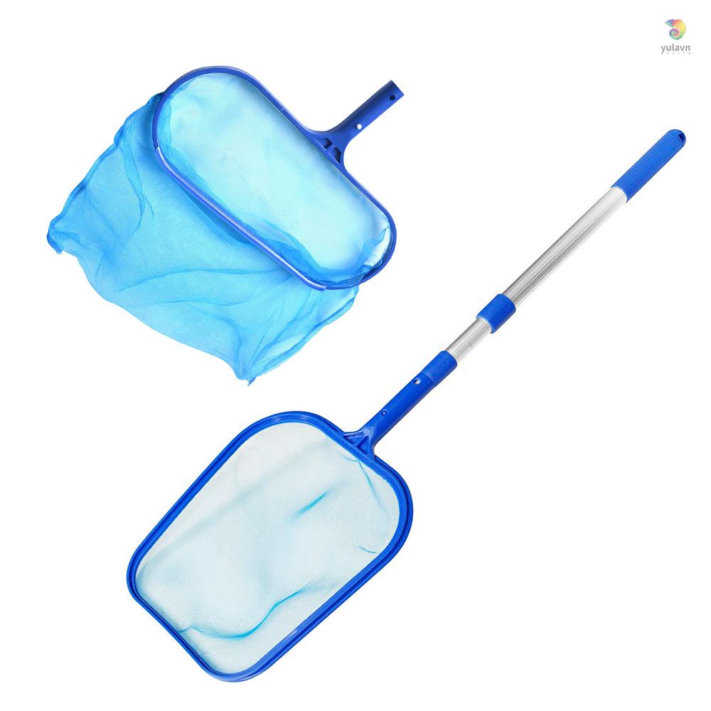 1 Vợt Vớt Lá Và 1 Vợt Lưới Với Tay Cầm Bằng Nhôm Vệ Sinh Bể bơi Và Spa
