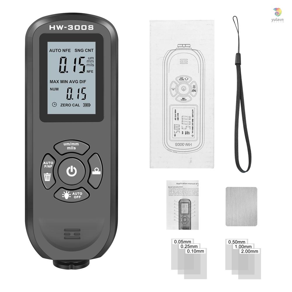 Máy Đo Độ Dày Xe Hơi Màn Hình LCD Kỹ Thuật Số 0-2000UM