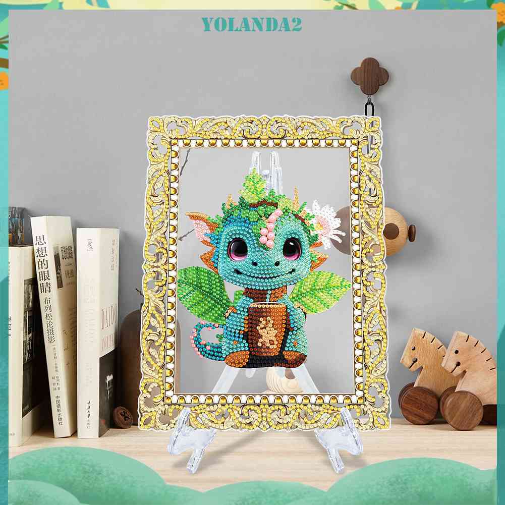 Bộ Tranh Đính Đá Họa Tiết Hoạt Hình Dễ Thương Độc Đáo DIY Dùng Trang Trí Nhà Cửa