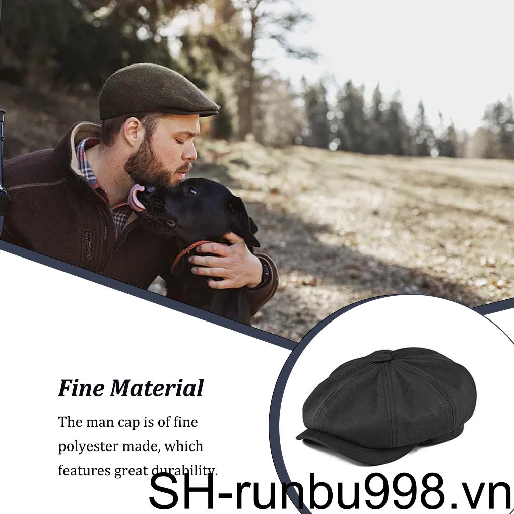 Mũ Beret Màu Trơn Phong Cách Anh Quốc Tùy Chỉnh Trang Trí Chụp Ảnh Du Lịch / Cắm Trại Ngoài Trời Cho Nam
