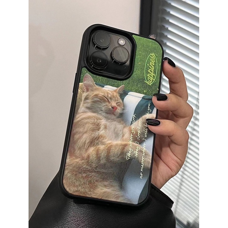 Ốp Điện Thoại Mềm Chống Rơi Hình Mèo Đang Ngủ Cho Iphone 14promax 13 13promax 12 11 7 / 8Plus Xsmax 6S