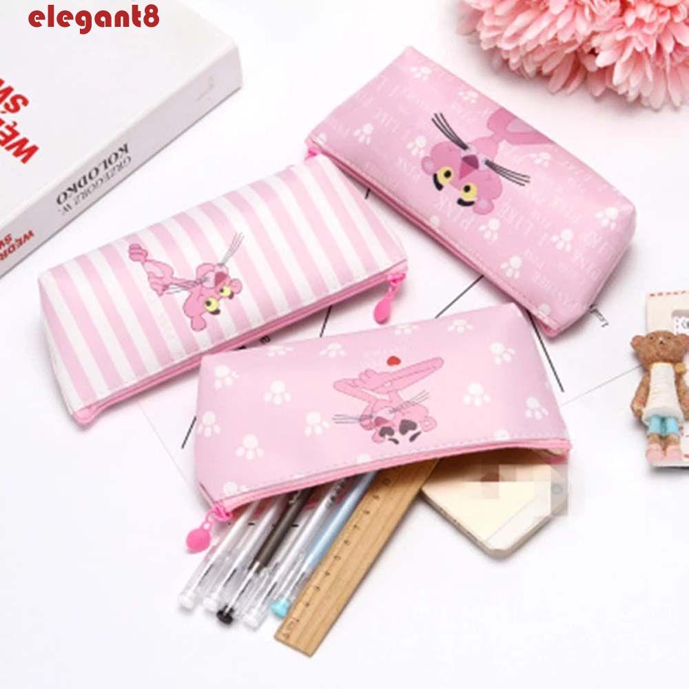 Túi Đựng Bút Đa Năng Hình Báo Hồng Xinh Xắn Ốp