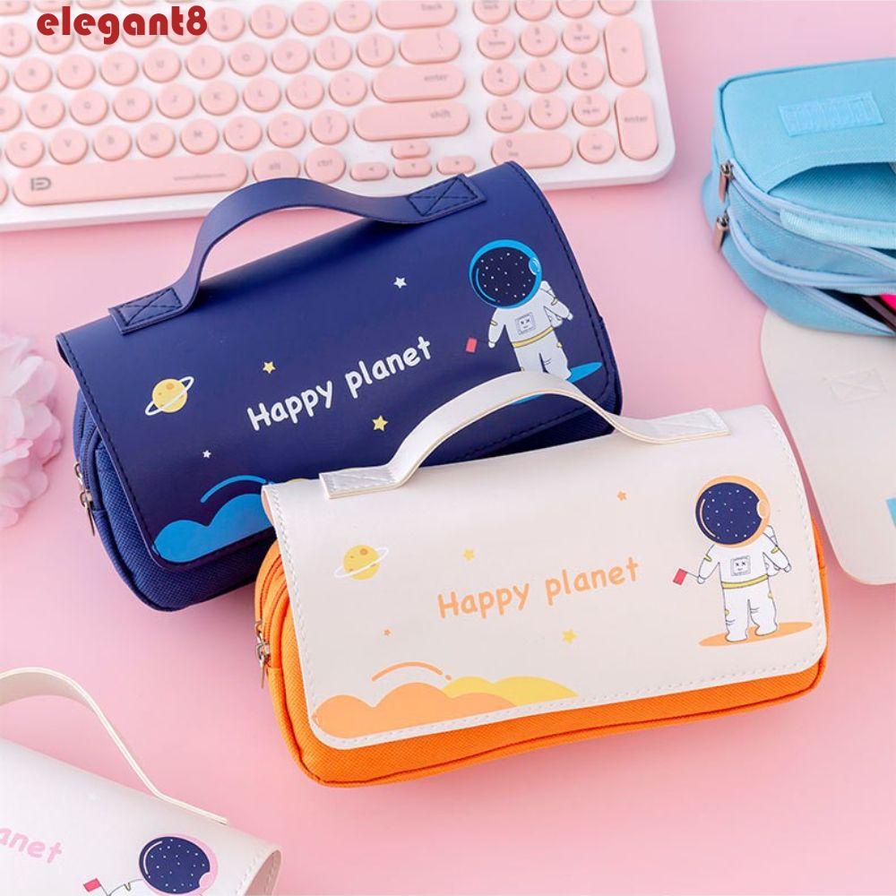 Bóp Viết Hai Lớp Họa Tiết Hành Tinh Dễ Thương