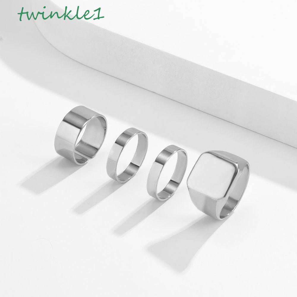 Bộ Nhẫn Đeo Ngón Tay Phong Cách Đường Phố Hàn Quốc Cá Tính