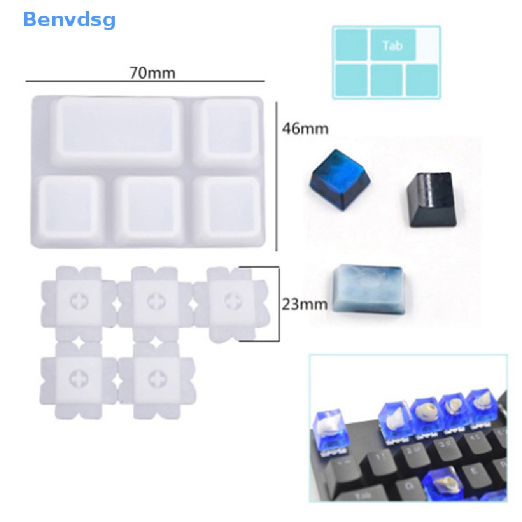 Benvdsg &gt; Khuôn Silicone Làm Bàn Phím Cơ Chơi Game Thủ Công Hình Dấu Chân Thú Cưng