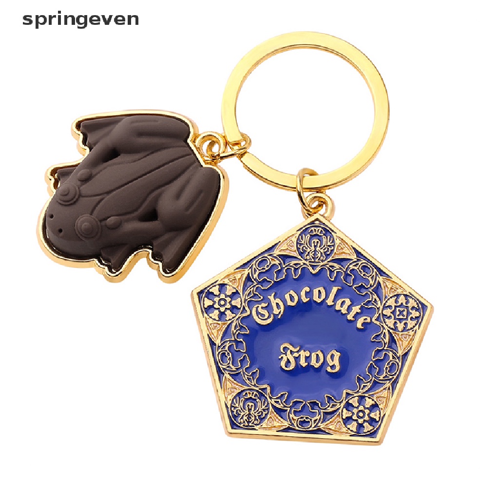 Móc Khóa Mặt Hình Ếch Socola Màu Vàng Kim Phong Cách Cổ Điển Thời Trang