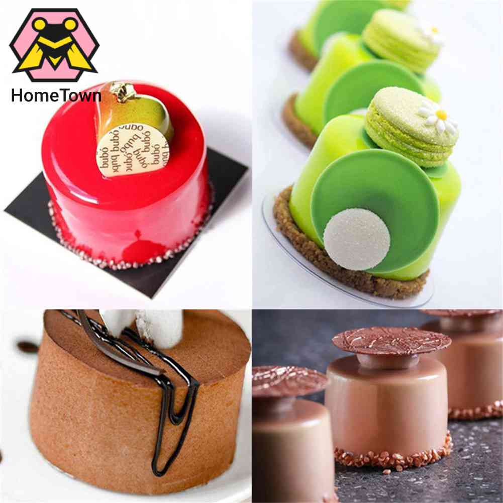 Khuôn Silicone Tròn 6 Ngăn Làm Bánh Mousse & Socola DIY