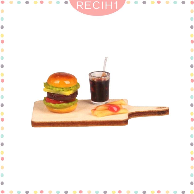Bộ Đồ Chơi Thức Ăn Nhanh Thu Nhỏ Trang Trí Tiểu Cảnh Tỉ Lệ 1: 12