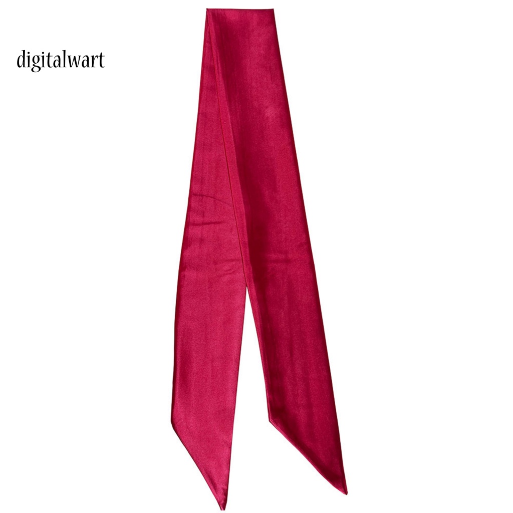 Kỹ Thuật Số| Khăn Quàng Đầu Bằng Satin Màu Sắc Trơn Quyến Rũ Dành Cho Nữ