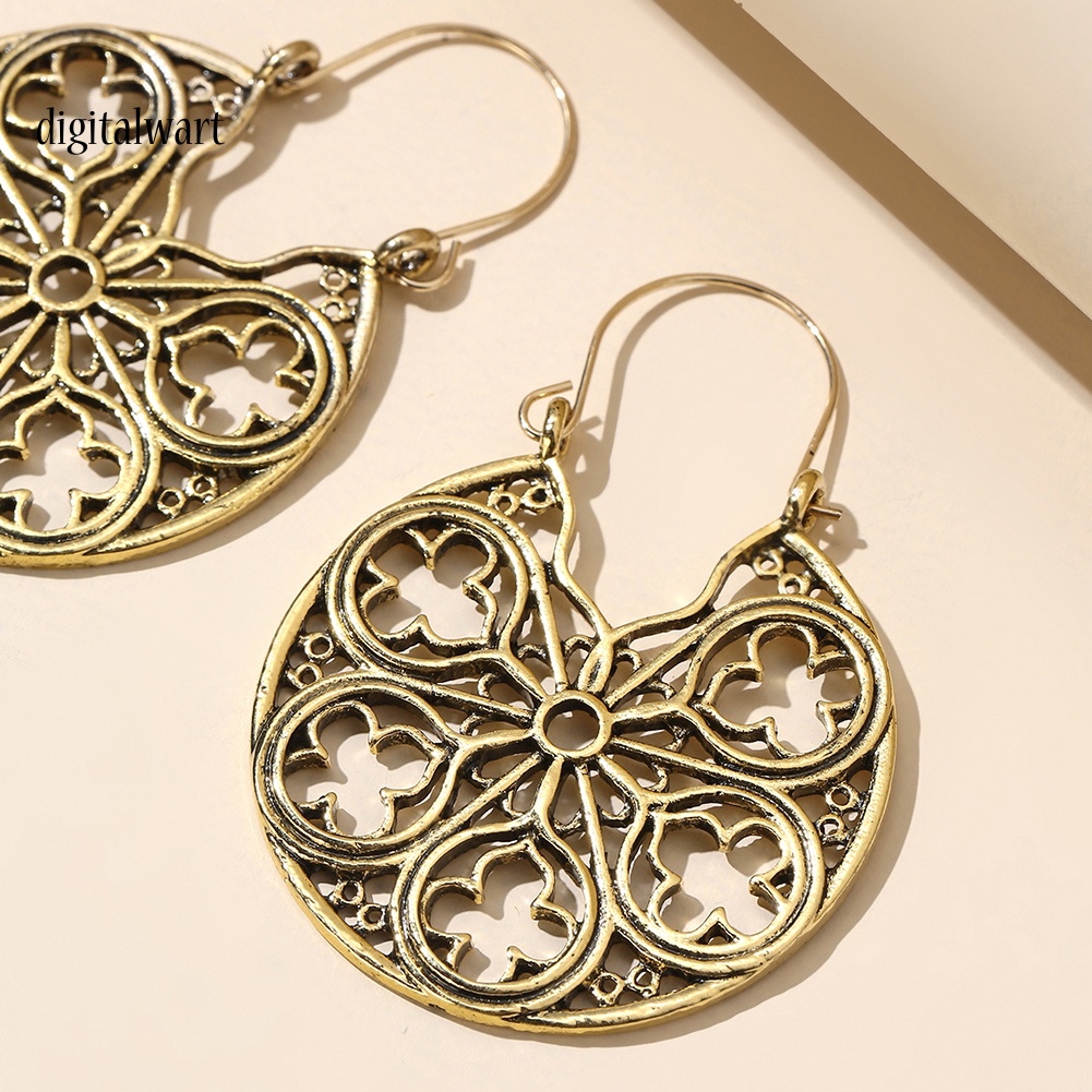 Kỹ Thuật Số| Khuyên Tai Nữ Trang Dáng Tròn Tạo Hình Độc Đáo