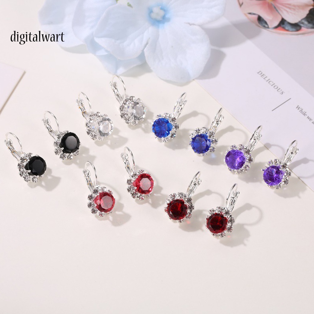 Kỹ Thuật Số| Đôi Bông Tai Hình Hoa Hướng Dương Đính Đá Thời Trang Cho Nữ