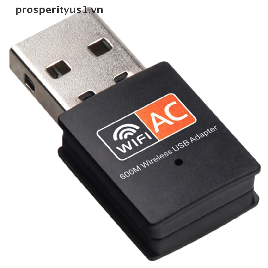 Usb Thu Sóng wifi 600Mbps Tốc Độ Cao 5 Ghz Cho Máy Tính prosperityus1 [VN]