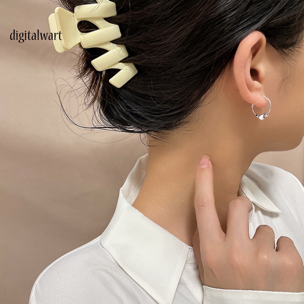 Kỹ Thuật Số| 1 Đôi Bông Tai Tròn / Vuông Đính Hạt Phong Cách Hàn Quốc Thời Trang Hàng Ngày