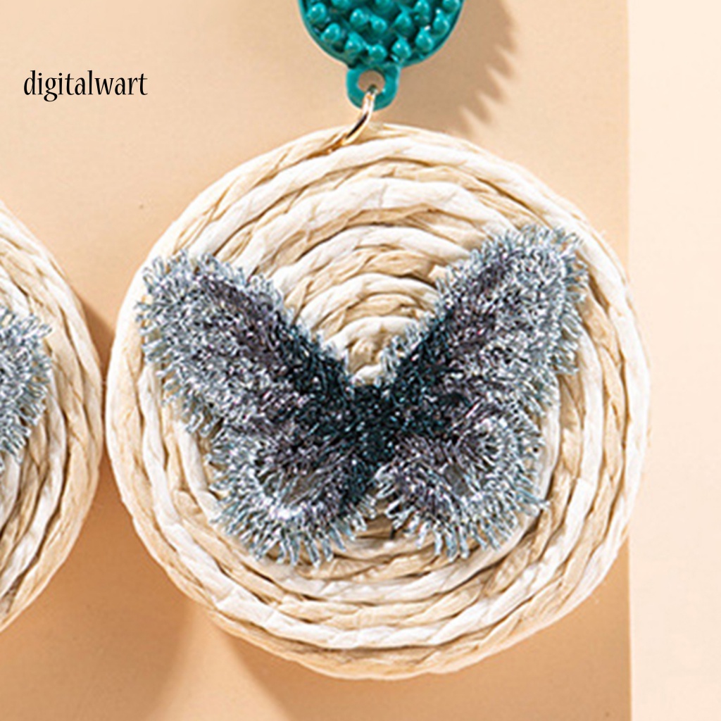 Kỹ Thuật Số| 1 Đôi Bông Tai Hình Tròn Màu Sắc Tương Phản Nhẹ Nhàng Dành Cho Nữ